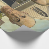 Grant Wood - American Gothic Geschenkpapier (Ecke)
