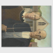 Grant Wood - American Gothic Geschenkpapier (Flach)