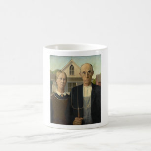 Grant Wood - American Gothic Kaffeetasse