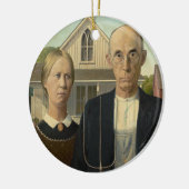 Grant Wood - American Gothic Keramikornament (Links)