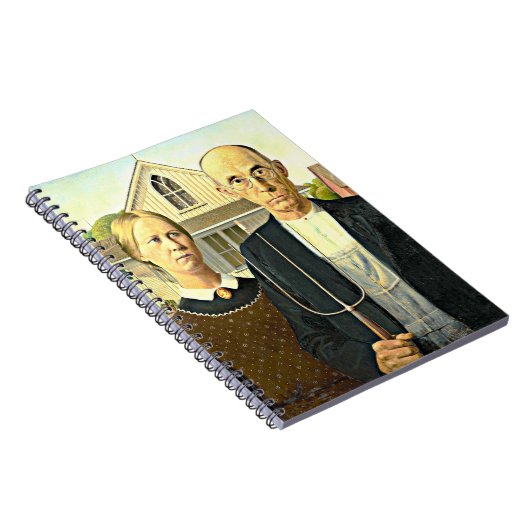 Grant Wood - American Gothic, Notizblock (Rechte Seite)