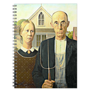 Grant Wood - American Gothic, Notizblock