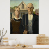 Grant Wood - American Gothic Poster (Küche)