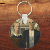 Grant Wood American Gothic Schlüsselanhänger (Vorderseite)