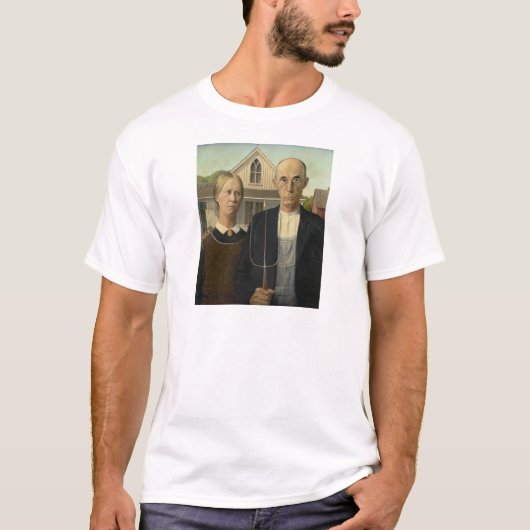 Grant Wood - American Gothic T-Shirt (Vorderseite)