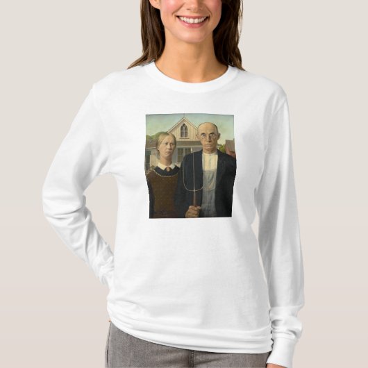 Grant Wood - American Gothic T-Shirt (Vorderseite)