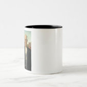 Grant Wood American Gothic Zweifarbige Tasse (Mittel)
