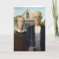 Grant Wood "amerikanische gotische"