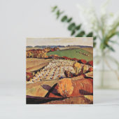 Grant Wood artwork, Landschaft Karte (Stehend Vorderseite)