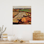 Grant Wood artwork, Landschaft, Poster (Küche)