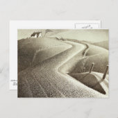 Grant Wood artwork, März Postkarte (Vorne/Hinten)
