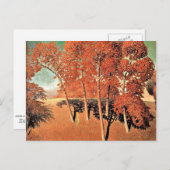 Grant Wood artwork, Spring's Oak Postkarte (Vorne/Hinten)