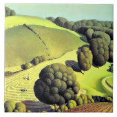 Grant Wood artwork, Young Corn, Fliese (Vorderseite)
