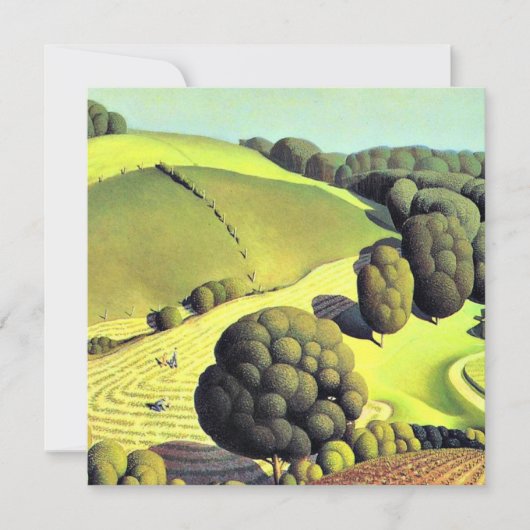 Grant Wood artwork, Young Corn Karte (Vorderseite)