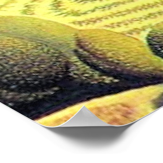 Grant Wood artwork, Young Corn, Poster (Ecke)