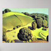 Grant Wood artwork, Young Corn, Poster (Vorne)