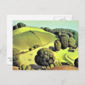 Grant Wood artwork, Young Corn Postkarte (Vorne/Hinten)