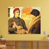 Grant Wood - Bewertung, Kunstmalerei, Leinwanddruck (Insitu (Wohnzimmer))