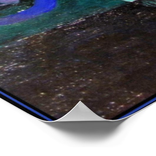 Grant Wood - Calendulas, Blumenmalerei Poster (Ecke)