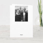 Grant Wood Dankeskarte (Rückseite)