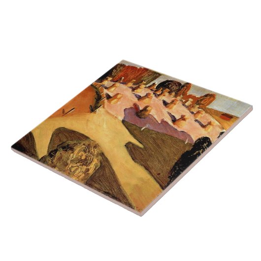 Grant Wood - Iowa Aussicht, schöne Kunst Fliese (Seite)