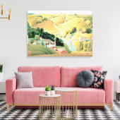 Grant Wood - Stone City, Iowa Leinwanddruck (Insitu (Wohnzimmer))