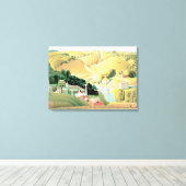 Grant Wood - Stone City, Iowa Leinwanddruck (Insitu (Holzboden))