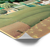 Grant Wood - Stone City, Iowa Poster (Ecke)