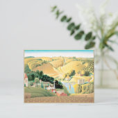 Grant Wood - Stone City, Iowa Postkarte (Stehend Vorderseite)
