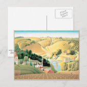 Grant Wood - Stone City, Iowa Postkarte (Vorne/Hinten)