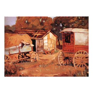 Grant Wood - The Horsetraders Fotodruck