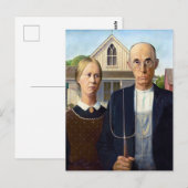 Grant Woods American Gothic Postkarte (Vorne/Hinten)