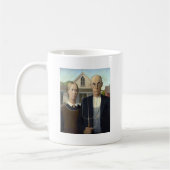 Grant Woods amerikanische Gotik Kaffeetasse (Links)