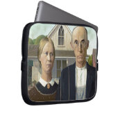 Grant Woods amerikanische Gotik Laptopschutzhülle (Vorne Rechts)
