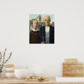 Grant Woods amerikanische Gotik Poster (Küche)