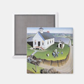 Grant Wood's Arbor Day artwork, Magnet (Vorderseite/Rückseite)