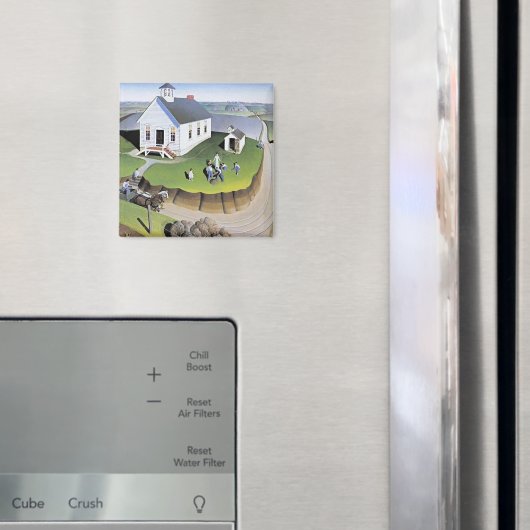 Grant Wood's Arbor Day artwork, Magnet (In Situ (Kühlschrank))