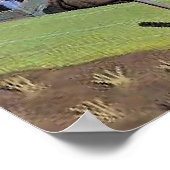 Grant Wood's Arbor Day artwork Poster (Ecke)