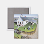 Grant Woods Arbor-Day-Kunstwerk, Magnet (Vorderseite/Rückseite)