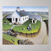 Grant Woods Arbor-Day-Kunstwerk Poster (Vorne)