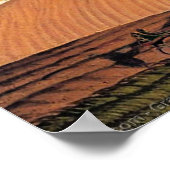 Grant Woods Herbstfurche Poster (Ecke)