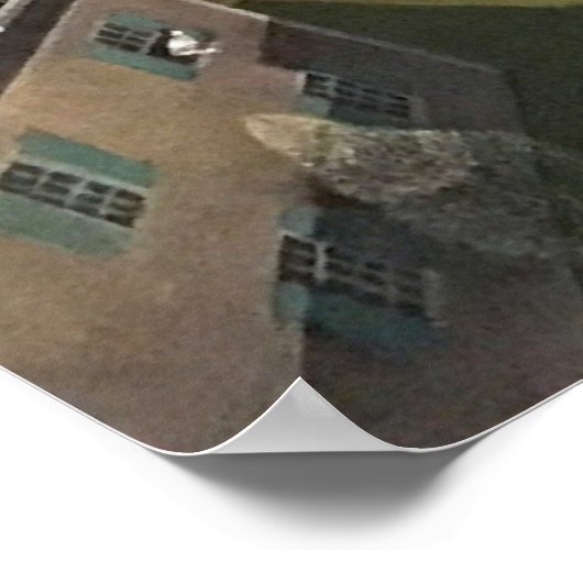 Grant Wood's The Midnight Ride of Paul Revere Poster (Ecke)