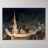 Grant Wood's The Midnight Ride of Paul Revere Poster (Vorne)