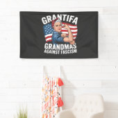 Grantifa Grandma Against Facism No King USA  Banner (Insitu)