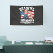 Grantifa Grandma Against Facism No King USA  Banner (Messeveranstaltung)