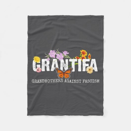 Grantifa Großmütter gegen Faschismus Fleecedecke (Vorderseite)