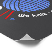 Grantifa We Knit We Vote We Resist Poster (Ecke)