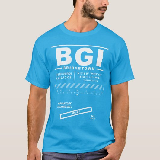 Grantley Adams International Airport BGI T - Shirt (Vorderseite)