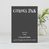 GRANTS PASS EINLADUNG (Stehend Vorderseite)