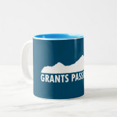 Grants Pass Oregon Bitte Zweifarbige Tasse (Vorderseite Links)